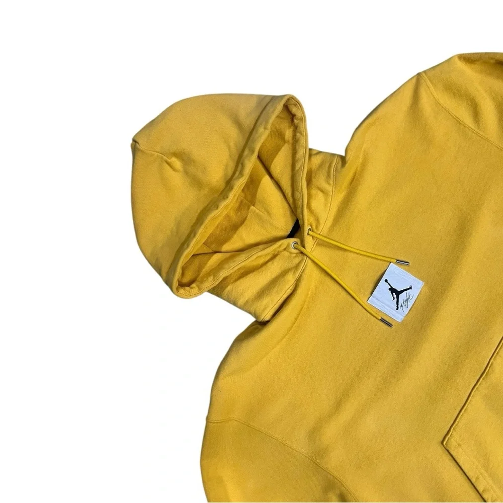 Jordan Flight Essentials Hoodie Mens XXL Mustard Yellow Jumpman Pullover‎ CV2244